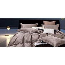 Yataq dəsti Maison Dor homestore_vm650, yorğan üzü 200x220 sm, mələfə 240x260 sm, yastıq üzü (2 əd) 50x70 sm, ikinəfərlik, satin, qəhvəyi