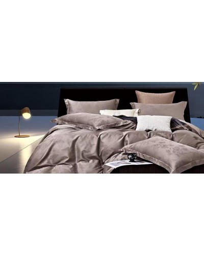 Yataq dəsti Maison Dor homestore_vm650, yorğan üzü 200x220 sm, mələfə 240x260 sm, yastıq üzü (2 əd) 50x70 sm, ikinəfərlik, satin, qəhvəyi