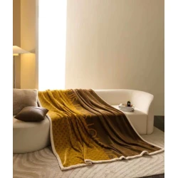 Örtük-şal Annaberry SHA-00003376, sarı/qəhvəyi, 200x230 sm