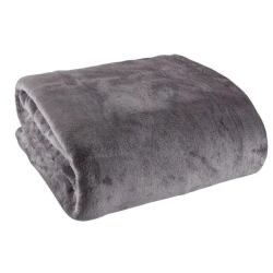 Плед JYSK Gulskolm, 220x240 см, полиэстер, серый