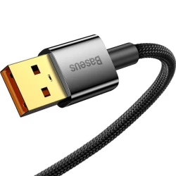Кабель Baseus Explorer Series Auto Power-Off Fast Charging Data Cable USB to Type-C 100W 2m Black