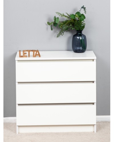 Komod Letta, ağ, LDSP, 70x35x67 sm