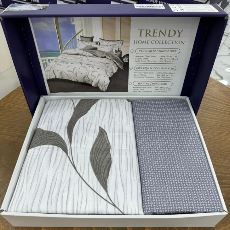 Yataq dəsti MiraNova SF-641, pambıq, ailəvi, rəngbərəng, yorğan üzü 160х220/2 əd, mələfə 240x260 sm, yastıq üzü 50х70 sm/2 əd