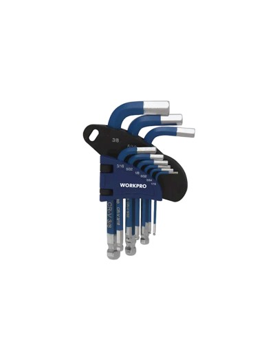 Altıbucaqlı açarlar dəsti Workpro W022016WE, 9 əd