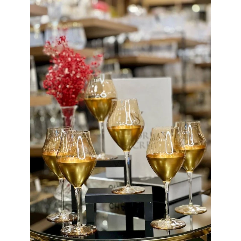 Набор бокалов AA-ES-026, золотистый, 300 мл, 6 шт