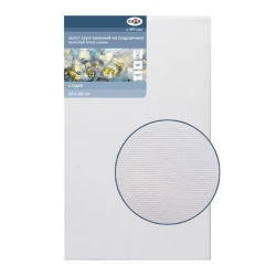 Холст на подрамнике Гамма Студия, 30x50 см, 280 г/м², хлопок, 1 шт, мелкое зерно, белый