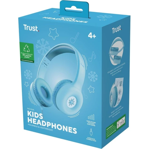 Проводные наушники Trust Nouna Kids Blue Проводные наушники Trust Nouna Kids Blue