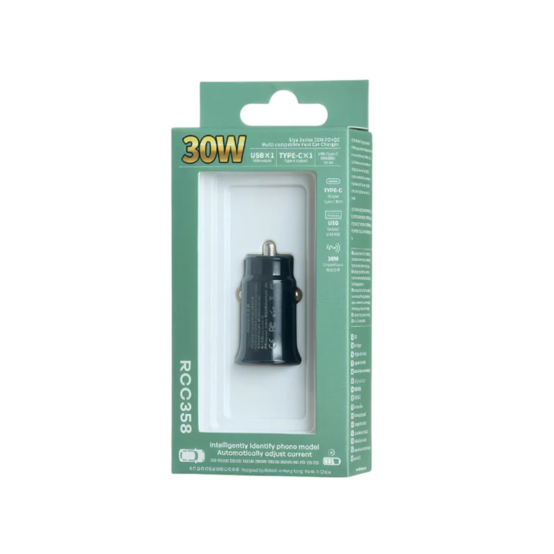 Автомобильное зарядное устройство Remax RCC358 Black Автомобильное зарядное устройство Remax RCC358 Black