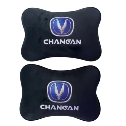 Подушка-подголовник avto678 Changan, 28x20 см, черный Подушка-подголовник avto678 Changan, 28x20 см, черный