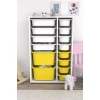 Шкаф для игрушек Pratico I39042, белый/желтый, 30x69.5x109 см Шкаф для игрушек Pratico I39042, белый/желтый, 30x69.5x109 см