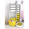 Шкаф для игрушек Pratico I39042, белый/желтый, 30x69.5x109 см Шкаф для игрушек Pratico I39042, белый/желтый, 30x69.5x109 см