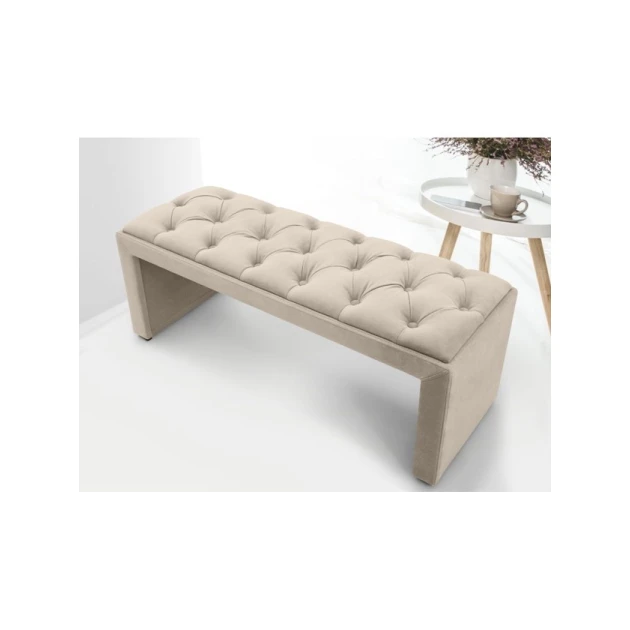 Скамейка 17, ткань, бежевый, 40x35x80 см Скамейка 17, ткань, бежевый, 40x35x80 см