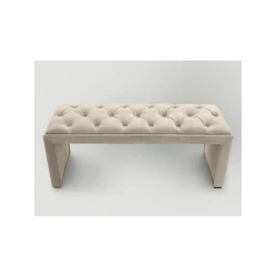 Скамейка 17, ткань, бежевый, 40x35x80 см