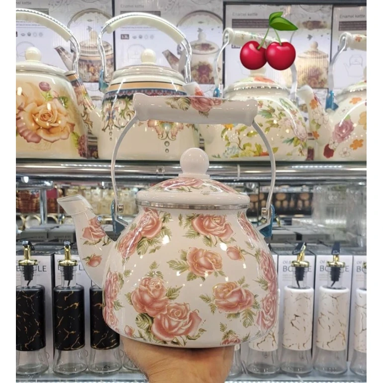 Чайник Chaynikov SF-837, эмаль, белый, 2.8 l