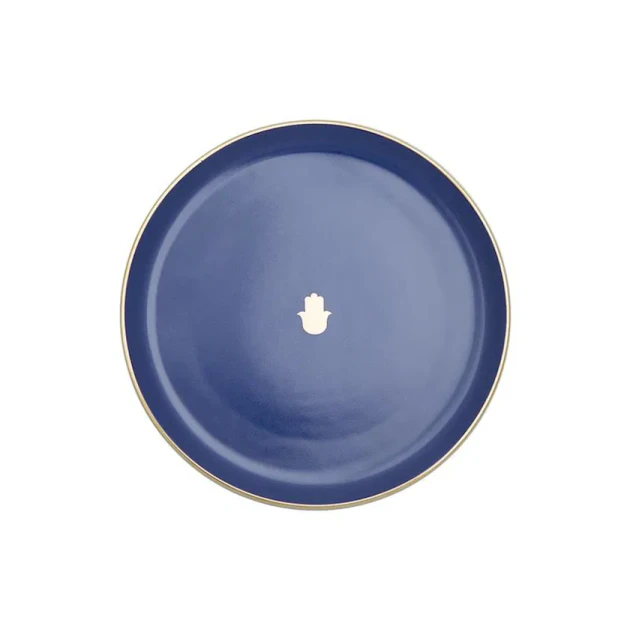 Boşqab Porland Glamorous 04AP021562, farfor, göy, 20 sm