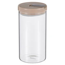 Емкость для хранения Werner Anzio 51940, стекло/пластик, прозрачная/бежевая, 1050 мл Емкость для хранения Werner Anzio 51940, стекло/пластик, прозрачная/бежевая, 1050 мл