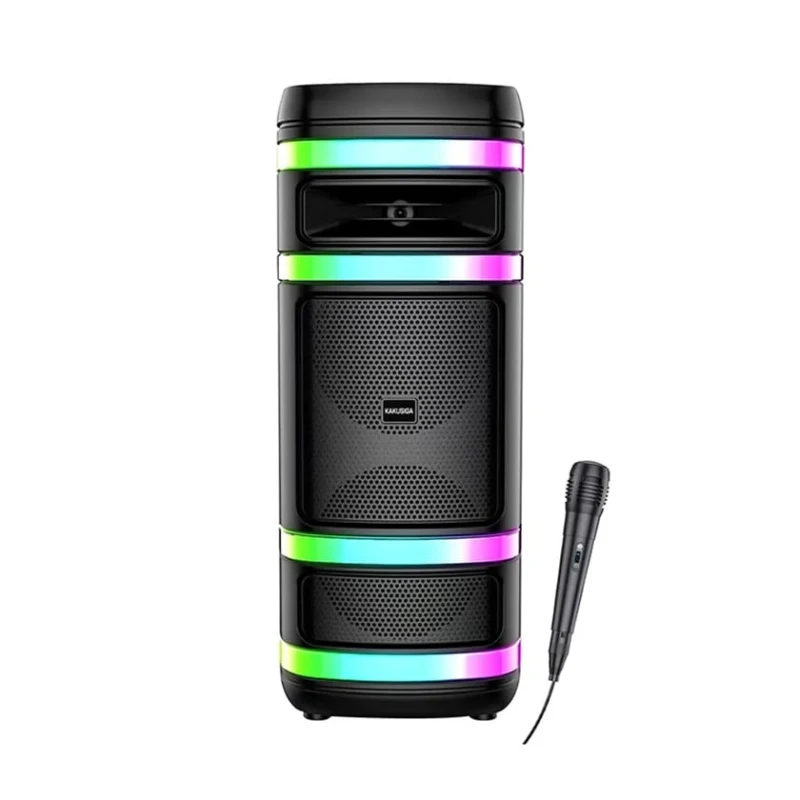 Портативная колонка Kakusiga KK-8208, цветная подсветка