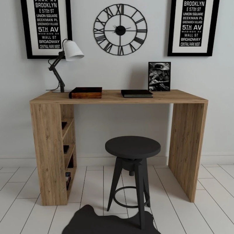 Компьютерный стол Art Mebel House 141, коричневый, 75x90x50 см