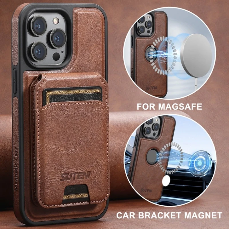 Çexol Suteni Apple iPhone 13 Pro üçün, qəhvəyi Çexol Suteni Apple iPhone 13 Pro üçün, qəhvəyi