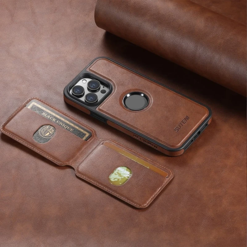 Çexol Suteni Apple iPhone 13 Pro üçün, qəhvəyi Çexol Suteni Apple iPhone 13 Pro üçün, qəhvəyi