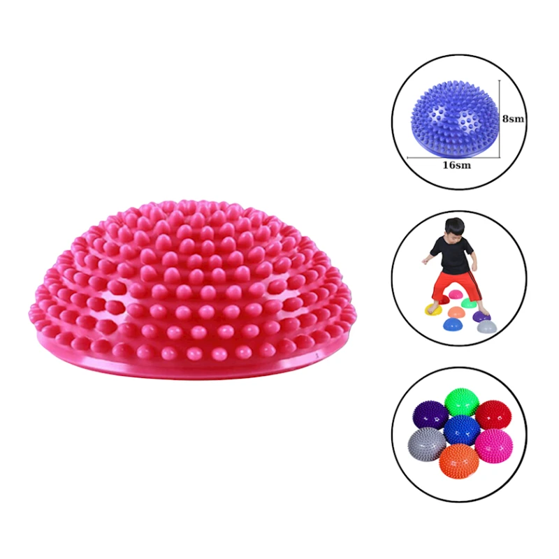 Yarıyumru massaj topu ayaqlar üçün Gymnic 1022 tikanlı, PVC, çəhrayı, 16 sm Yarıyumru massaj topu ayaqlar üçün Gymnic 1022 tikanlı, PVC, çəhrayı, 16 sm