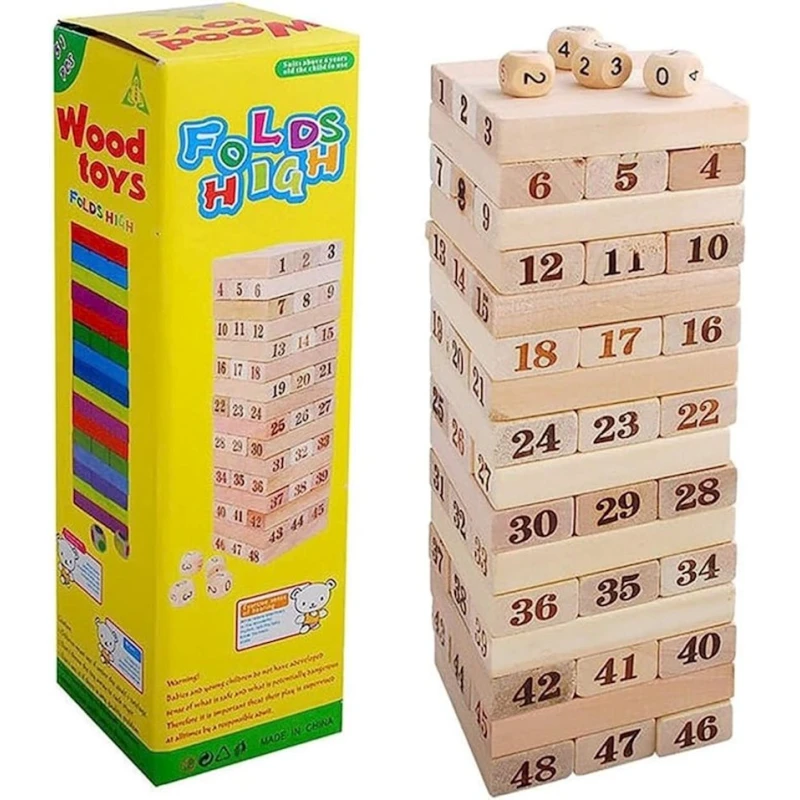 Masaüstü taxta oyun Wood Toys Jenga, 3+ yaş Masaüstü taxta oyun Wood Toys Jenga, 3+ yaş