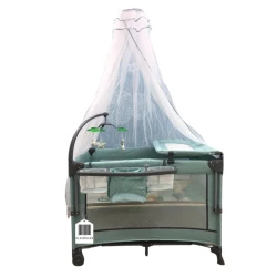 Manej-çarpayı Cool Baby VL-KIDS-145, yaşıl, 100х60х74 sm