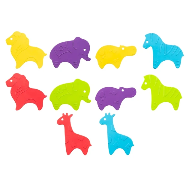 Мини-коврики для ванной Roxy Kids RBM-010-CV, 10 шт, разноцветные Мини-коврики для ванной Roxy Kids RBM-010-CV, 10 шт, разноцветные