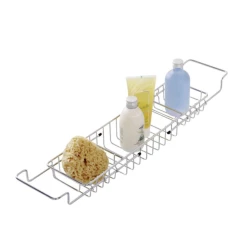 Полка для ваннной Wenko, 58.5x13 см, нержавеющая сталь, серебристый Полка для ваннной Wenko, 58.5x13 см, нержавеющая сталь, серебристый