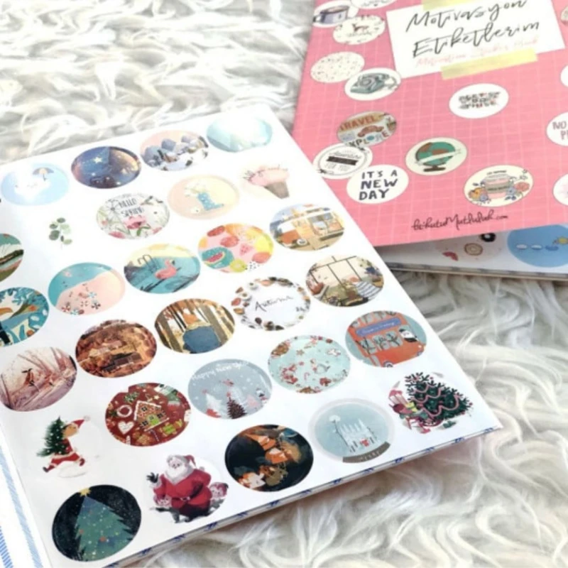 Набор мотивирующих наклеек, розовый, 240 шт Набор мотивирующих наклеек, розовый, 240 шт