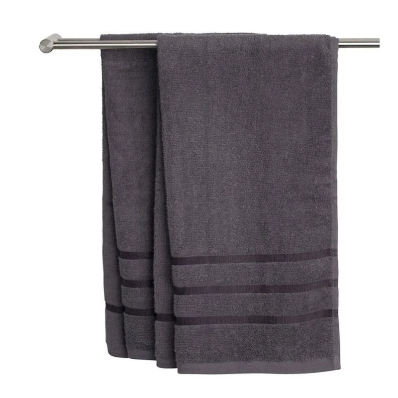 Полотенце банное JYSK Ysby, 65x130 см, хлопок, темно-серый Полотенце банное JYSK Ysby, 65x130 см, хлопок, темно-серый