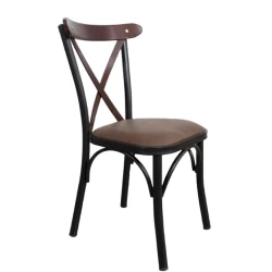 Стул С665, металл/дерево, коричневый Стул С665, металл/дерево, коричневый
