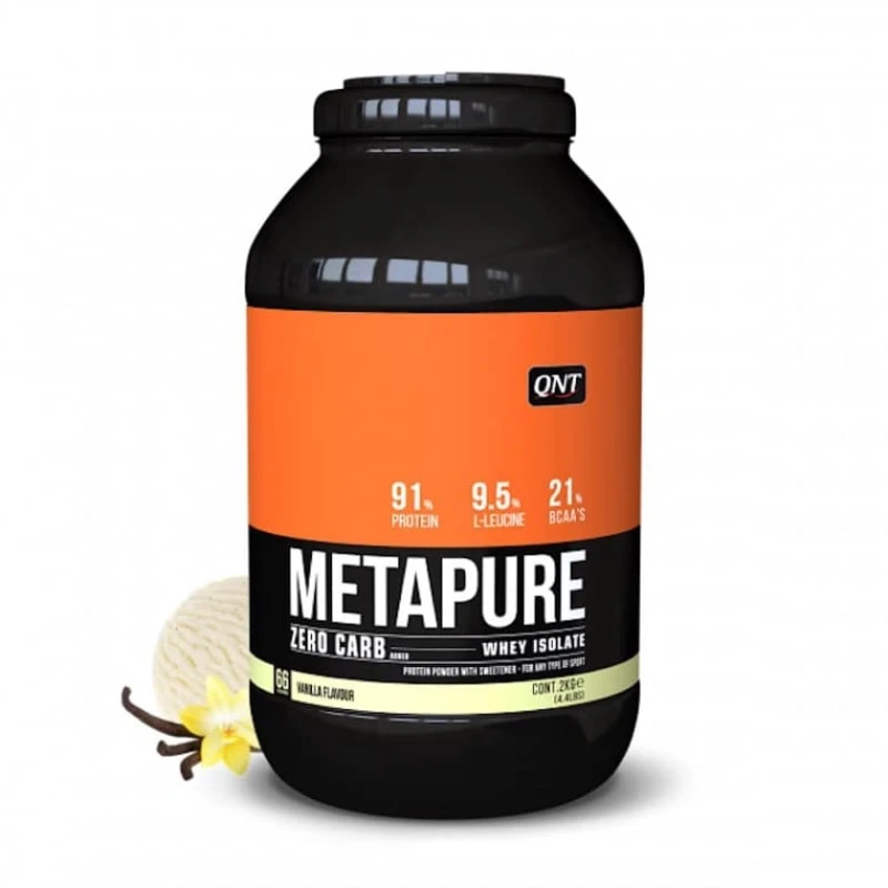 Сывороточный протеиновый изолят QNT Metapure Zero Carb ванильный, 908 г Сывороточный протеиновый изолят QNT Metapure Zero Carb ванильный, 908 г