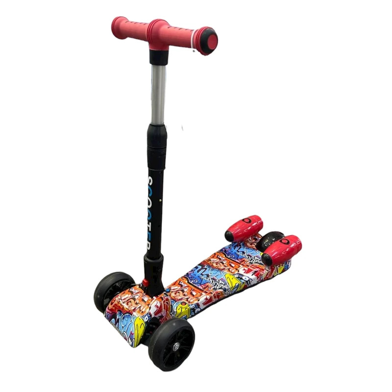 Samokat SK10 Red Mix, qırmızı/rəngbərəng