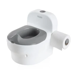 Горшок детский Babyjem, пластик, белый/серый Горшок детский Babyjem, пластик, белый/серый