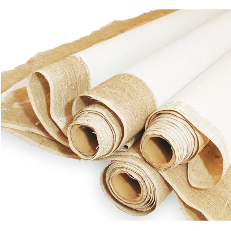 Холст Rosa грунтованный, лен, среднее зерно, 2х3 м