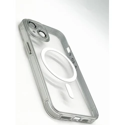Çexol MagSafe Case Apple iPhone 15 üçün Silver