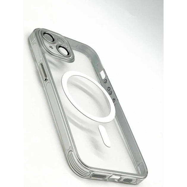Чехол MagSafe Case для Apple iPhone 15 Silver