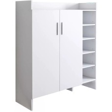 Ayaqqabı üçün tumba Art Mebel 13, laminat, ağ, 90x110x30 sm