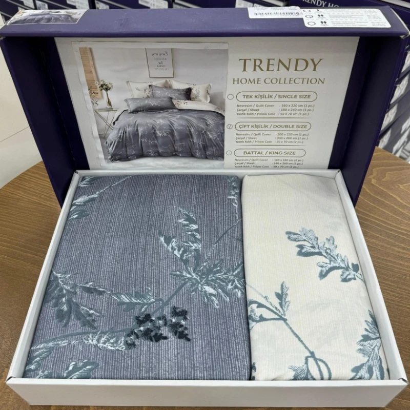 Комплект постельного белья MiraNova SF-635, хлопок, семейный, разноцветный, пододеяльник 160х220/2 шт, простыня 240x260 см, наволочки 50х70 см/2 шт