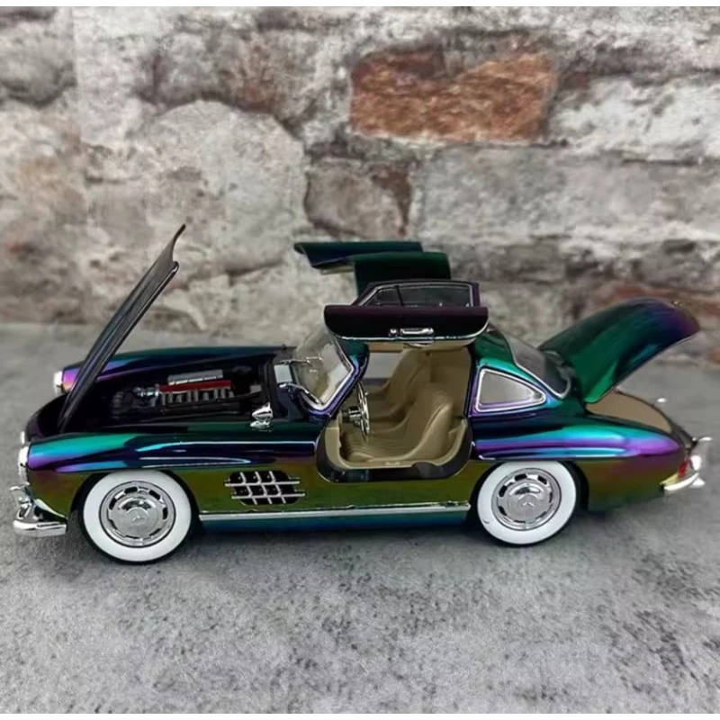Модель автомобиля Mercedes Benz, 300SL Классический винтажный автомобиль для детей, мальчиков, подарок на день рождения, коллекция 20x7,5x4,5 см Модель автомобиля Mercedes Benz, 300SL Классический винтажный автомобиль для детей, мальчиков, подарок на день рождения, коллекция 20x7,5x4,5 см