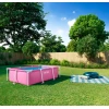 Каркасный бассейн İntex Rectangular Frame H28266NP, розовый, 220x150x60 см, 1662 л Каркасный бассейн İntex Rectangular Frame H28266NP, розовый, 220x150x60 см, 1662 л
