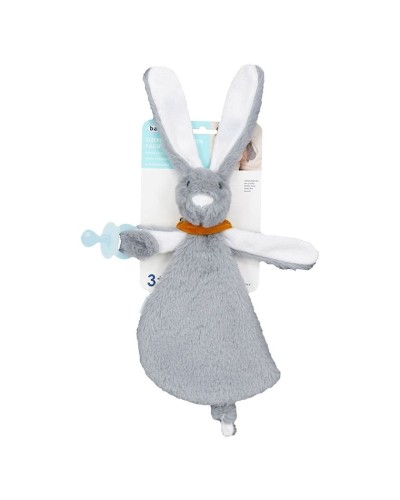 Əmzik tutacaqlı yumşaq oyuncaq Babyjem 813, boz