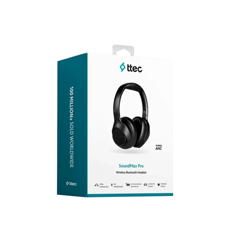 Simsiz qulaqlıq Ttec SoundMax Pro ANC Wireless On EarBT Stereo Headset , Black Simsiz qulaqlıq Ttec SoundMax Pro ANC Wireless On EarBT Stereo Headset , Black