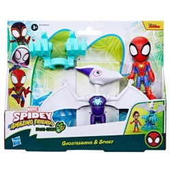 Игровой набор Hasbro Spidey & His Amazing Friends Dino-Webs Ghostasaurus & Spidey F9482, товар в ассортименте Игровой набор Hasbro Spidey & His Amazing Friends Dino-Webs Ghostasaurus & Spidey F9482, товар в ассортименте