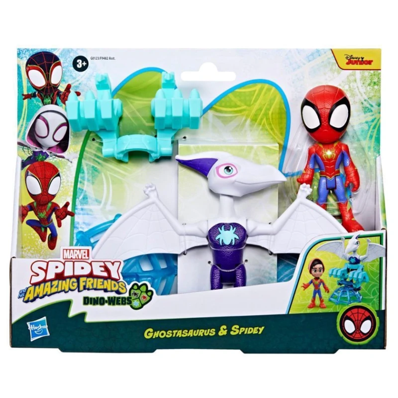 Игровой набор Hasbro Spidey & His Amazing Friends Dino-Webs Ghostasaurus & Spidey F9482, товар в ассортименте Игровой набор Hasbro Spidey & His Amazing Friends Dino-Webs Ghostasaurus & Spidey F9482, товар в ассортименте