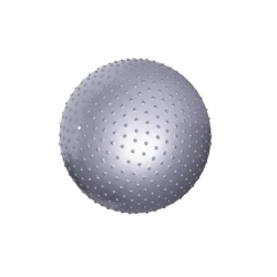 Fitnes topu Gymnic 1062 tikanlı, PVC, boz, 75 sm