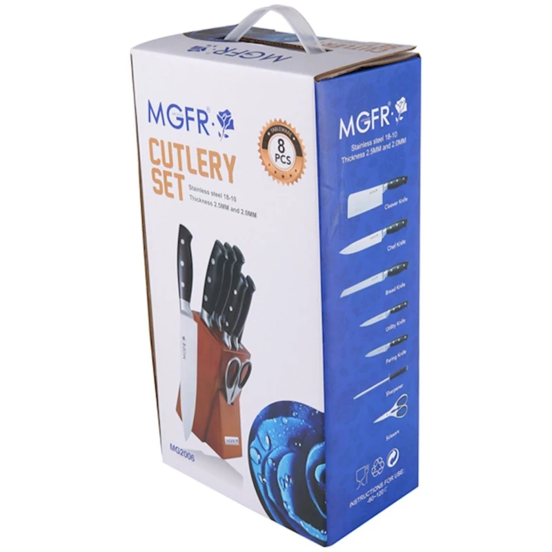 Набор ножей MGFR MG-2006, 8 предметов