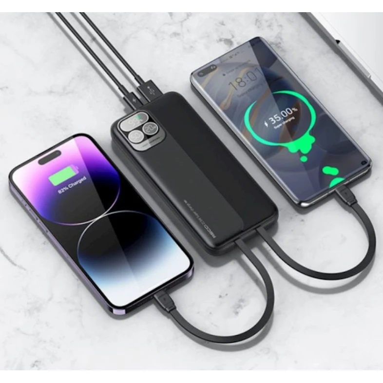 Xarici akkumulyator Recci RPB-P37 20000 mAh Black