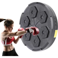 Музыкальный тренажер для бокса Flame_2895, черный, 37x33 см